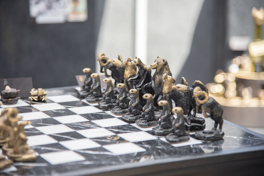 Mark Nordquist Studio bronze sculpture and custom luxury chess sets Rocky Mountain Rascals