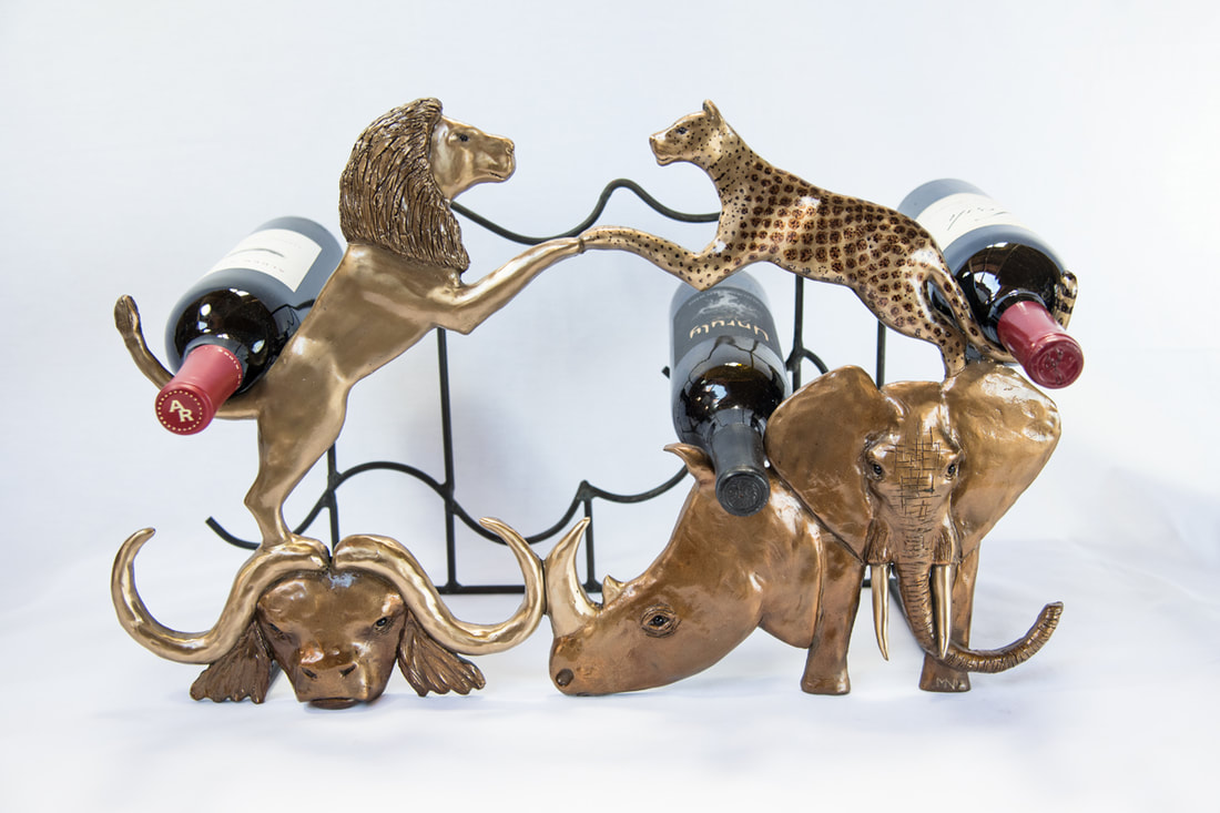Mark Nordquist Studio bronze sculpture art and custom luxury wine racks