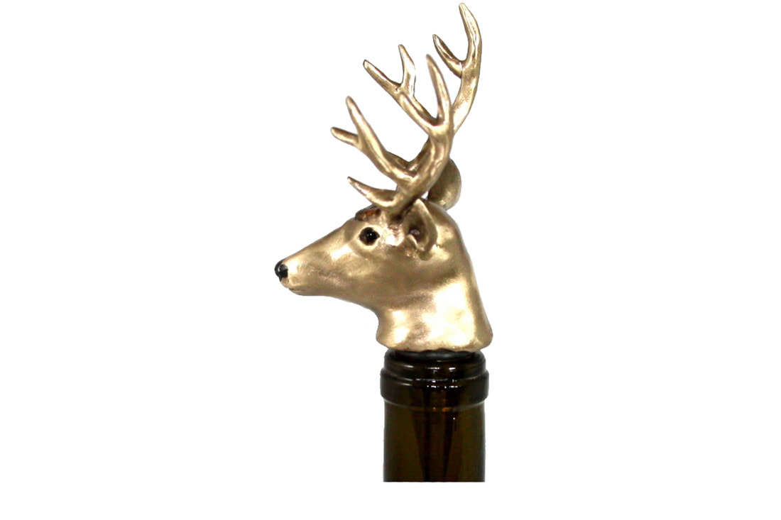 Mark Nordquist Studio bronze sculpture art and custom luxury wine bottle stopper